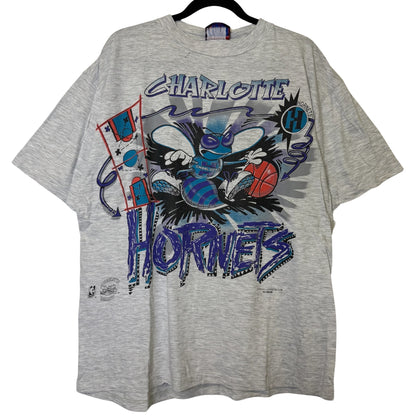 90s Magic Johnson Charlotte Hornets NBA T-Shirt Sz XL (B2899)