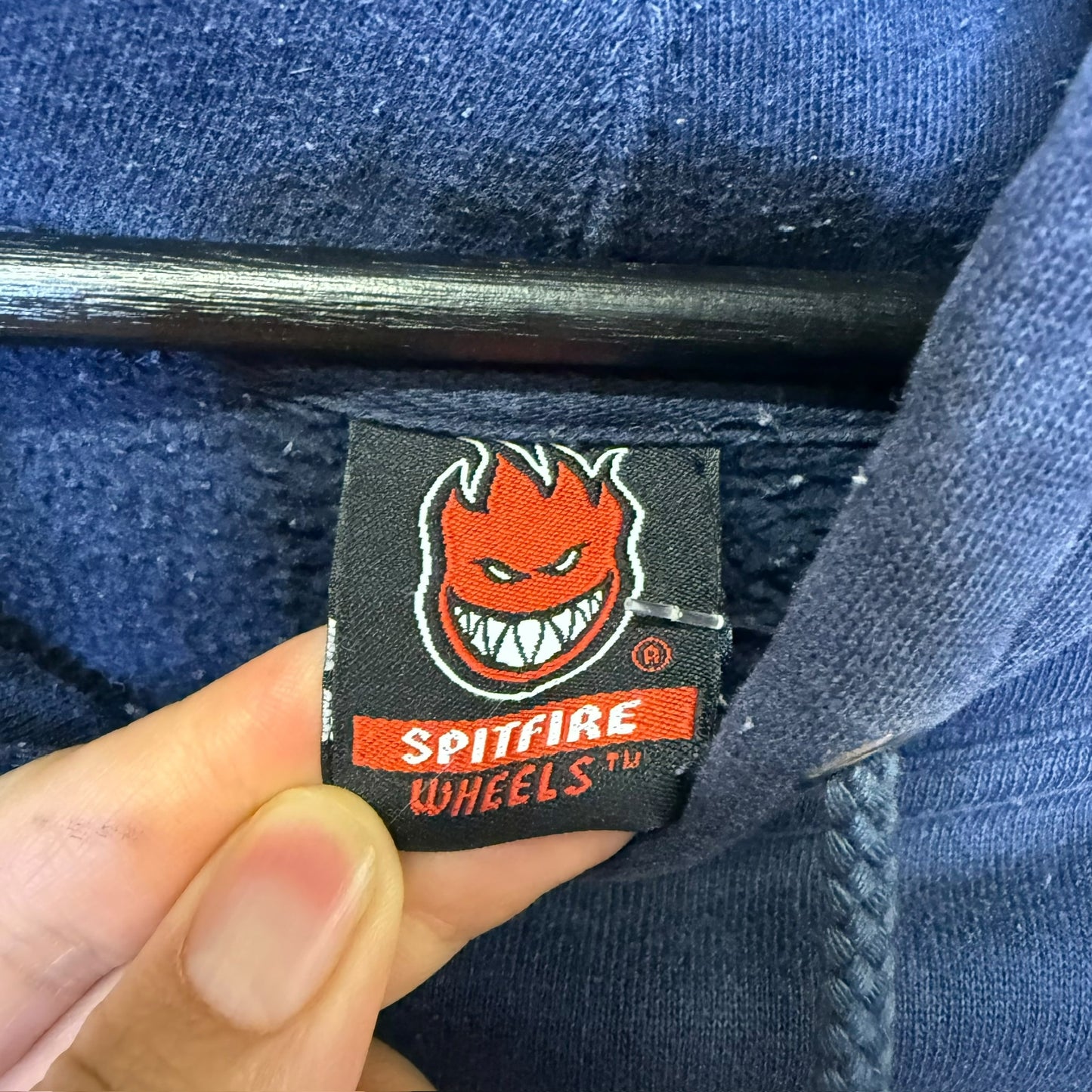 90's Spitfire Wheels Skateboard Hoodie Sz XL