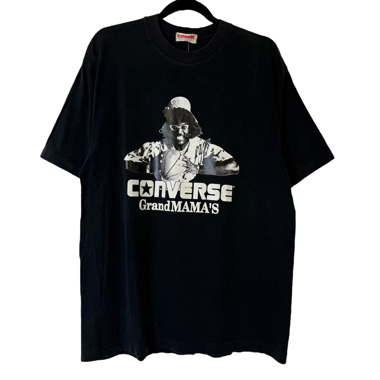 90's Larry Johnson NBA Converse Grandmama T-shirt Sz L (A3562)