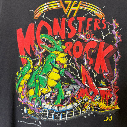 1988 Van Halen Monsters of Rock Tour Shirt L (B398)