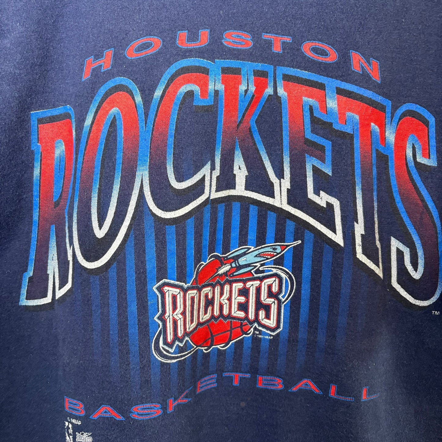 1994 Houston Rockets T-shirt Sz L (A7288)