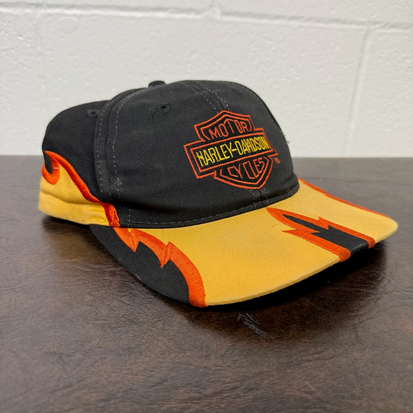 90s Harley Davidson SnapBack Flames Hat