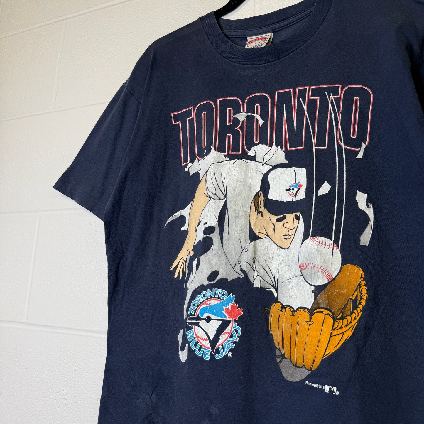 90's Toronto Blue Jays Nutmeg Breakthrough T-Shirt MLB (B2067)