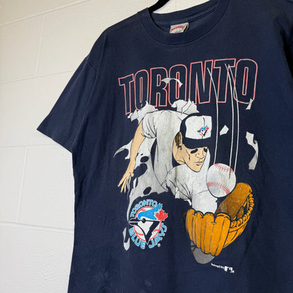 90's Toronto Blue Jays Nutmeg Breakthrough T-Shirt MLB (B2067)