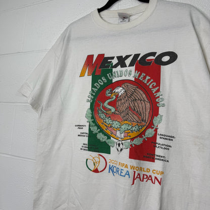 2002 World Cup Mexico Soccer T-Shirt Sz XL