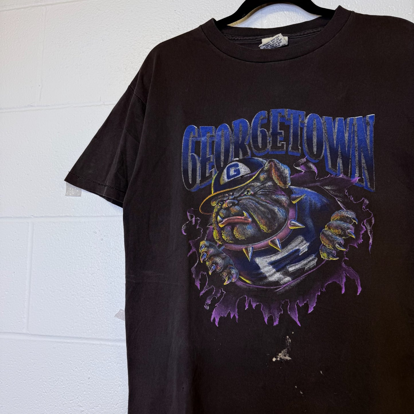 90s Georgetown Hoyas Nutmeg Breakthrough NCAA T-shirt Sz XL (B2529)