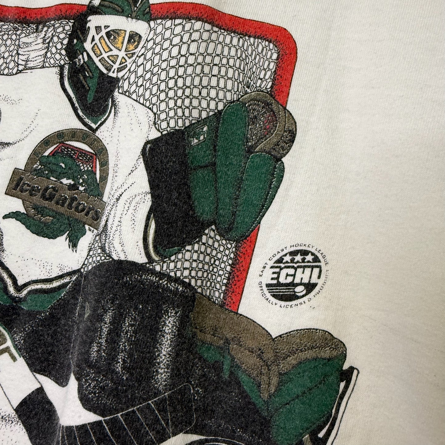90's Louisiana Ice Gator Hockey T-shirt Sz XL (B678)