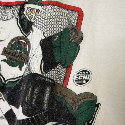 90's Louisiana Ice Gator Hockey T-shirt Sz XL (B678)