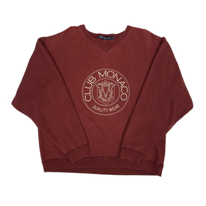 90’s Club Monaco Crewneck Maroon Sz S (X762)