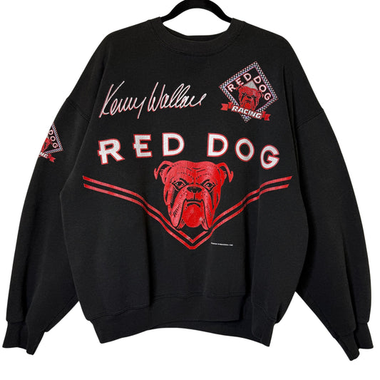 90s Kenny Wallace Red Dog Racing Sweatshirt Sz XL (B2457)