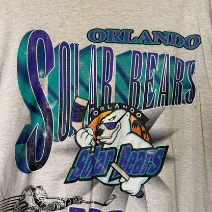 90's Orlando Solar Bears Hockey T-shirt Sz L (B666)