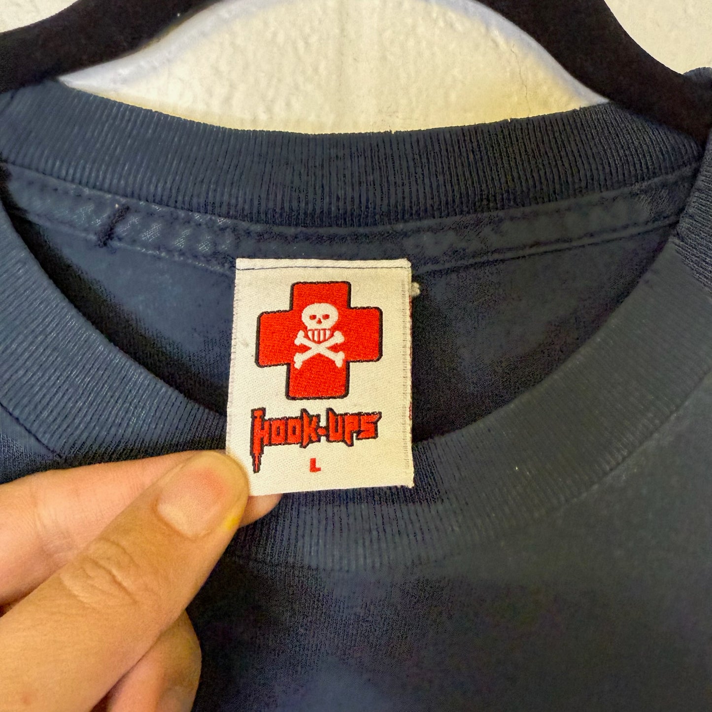 90's Hook-ups School Sucks Skate T-Shirt Sz L (B1701)