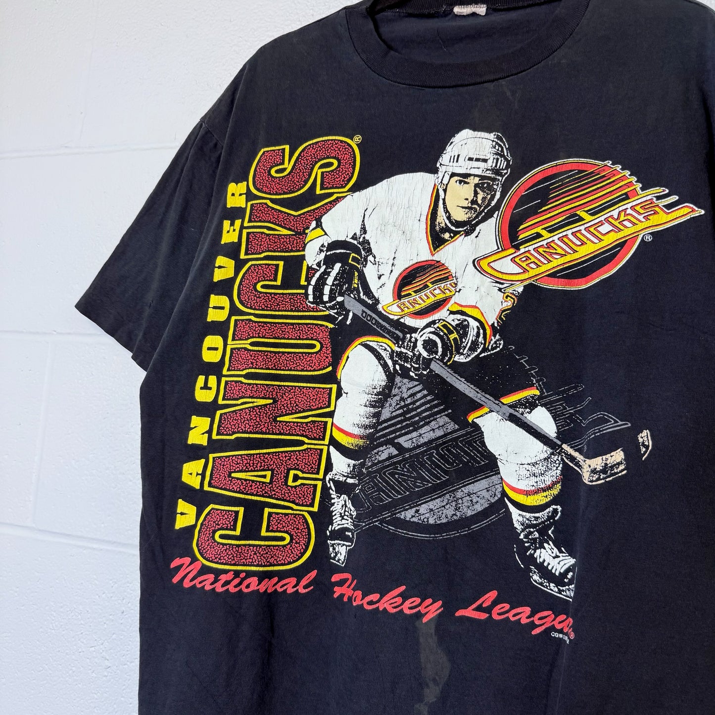 90's Vancouver Canucks NHL T-shirt Sz XL (B2543)