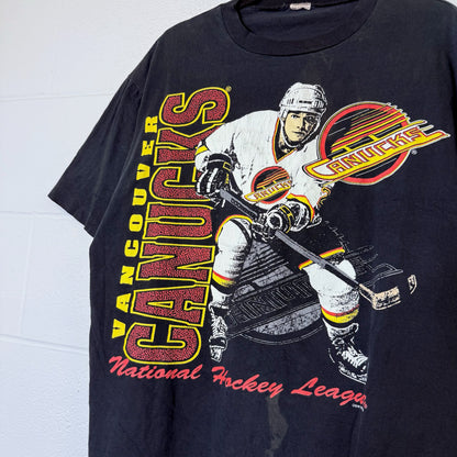 90's Vancouver Canucks NHL T-shirt Sz XL (B2543)