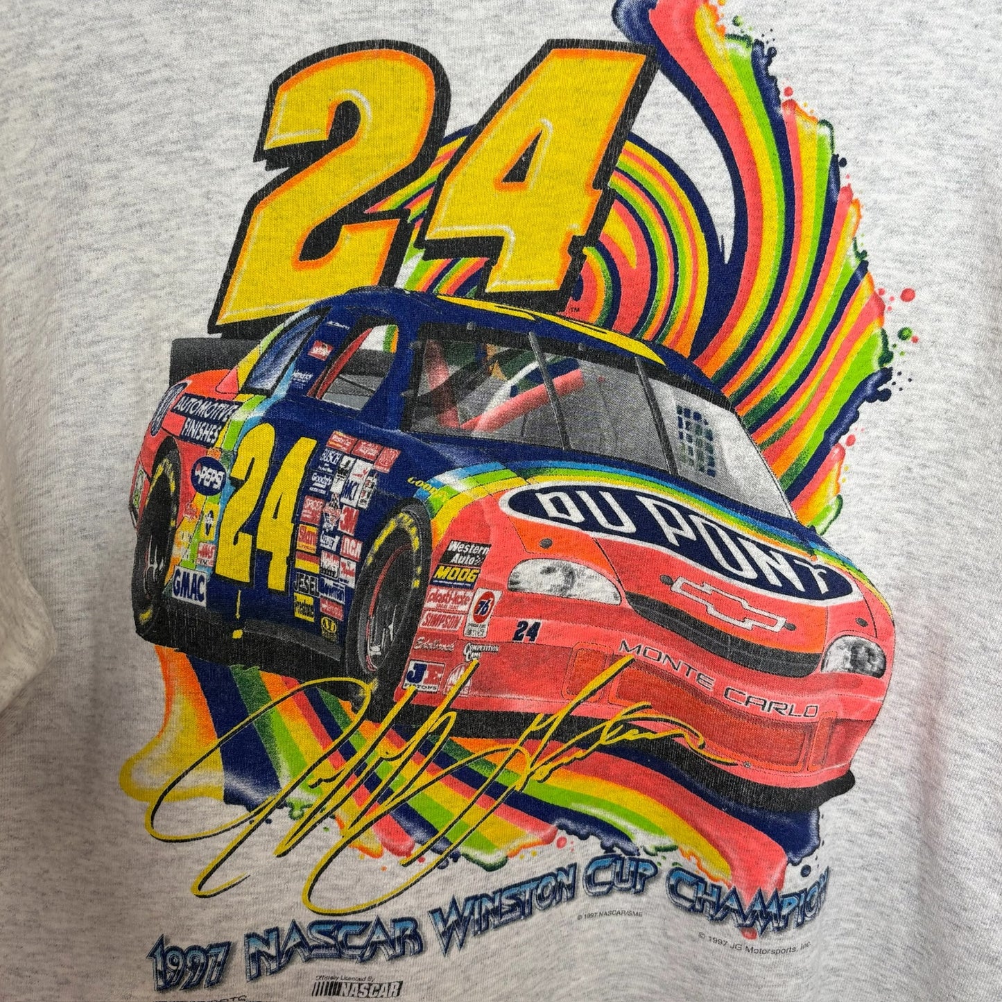 1997 Jeff Gordon NASCAR Crewneck Sz L (A3460)