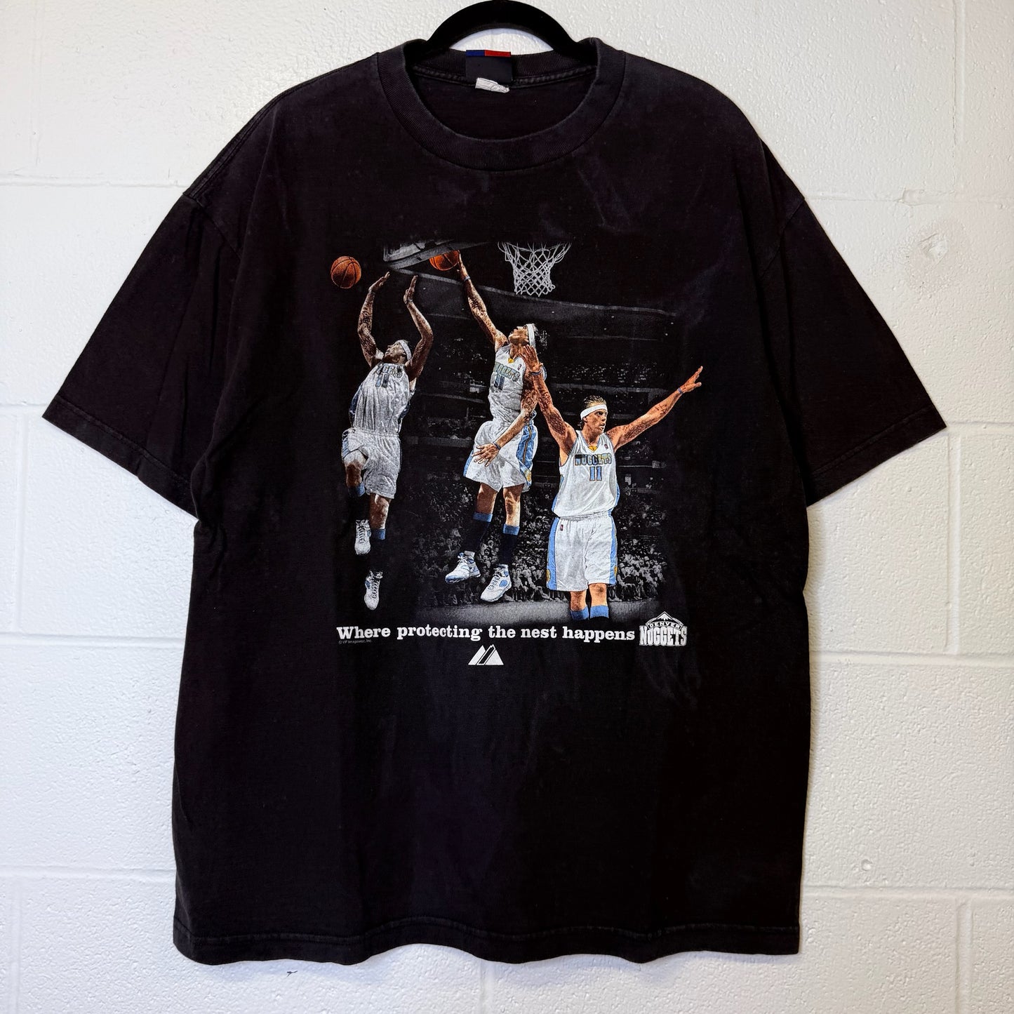 90s Denver Nuggets Chris Andersen Majestics T-Shirt (B2537)