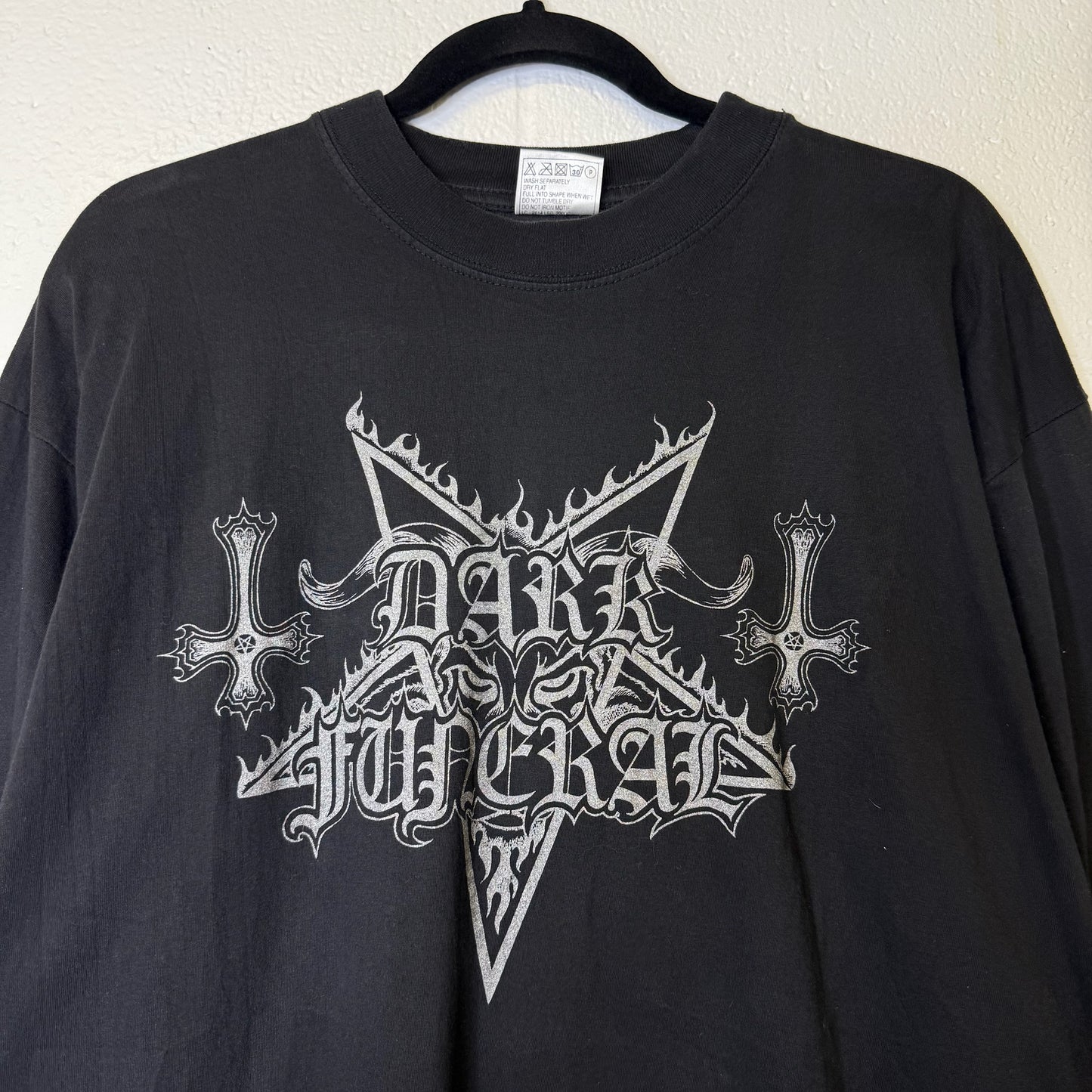 2000 Dark Funeral Teach Children to Worship Satan Long Sleeve Band T-Shirt Sz XL (B656)