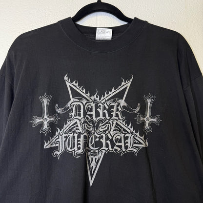 2000 Dark Funeral Teach Children to Worship Satan Long Sleeve Band T-Shirt Sz XL (B656)