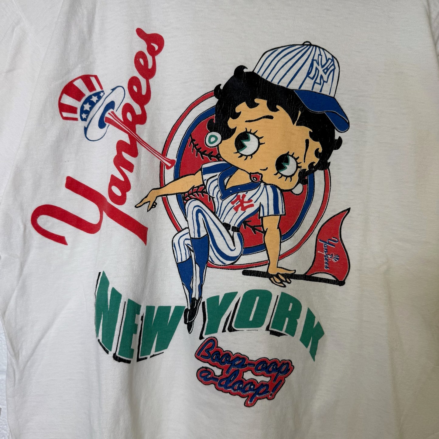 90s Betty Boop New York Yankees MLB T-shirt (B2370)
