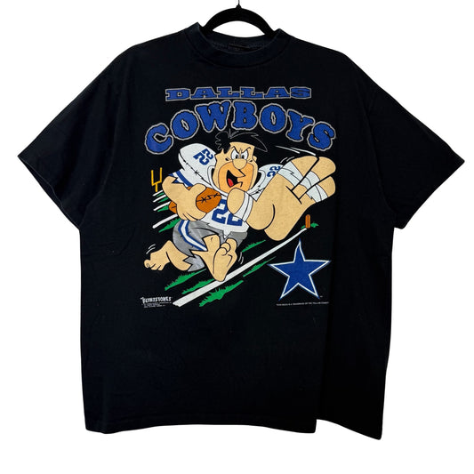 1993 Fred Flintstone Dallas Cowboys NFL T-Shirt Sz XL (B2933)