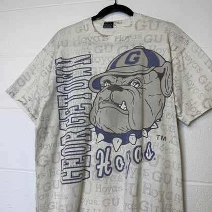 90's Georgetown Hoyas NCAA AOP T-Shirt Sz XL (B2166)