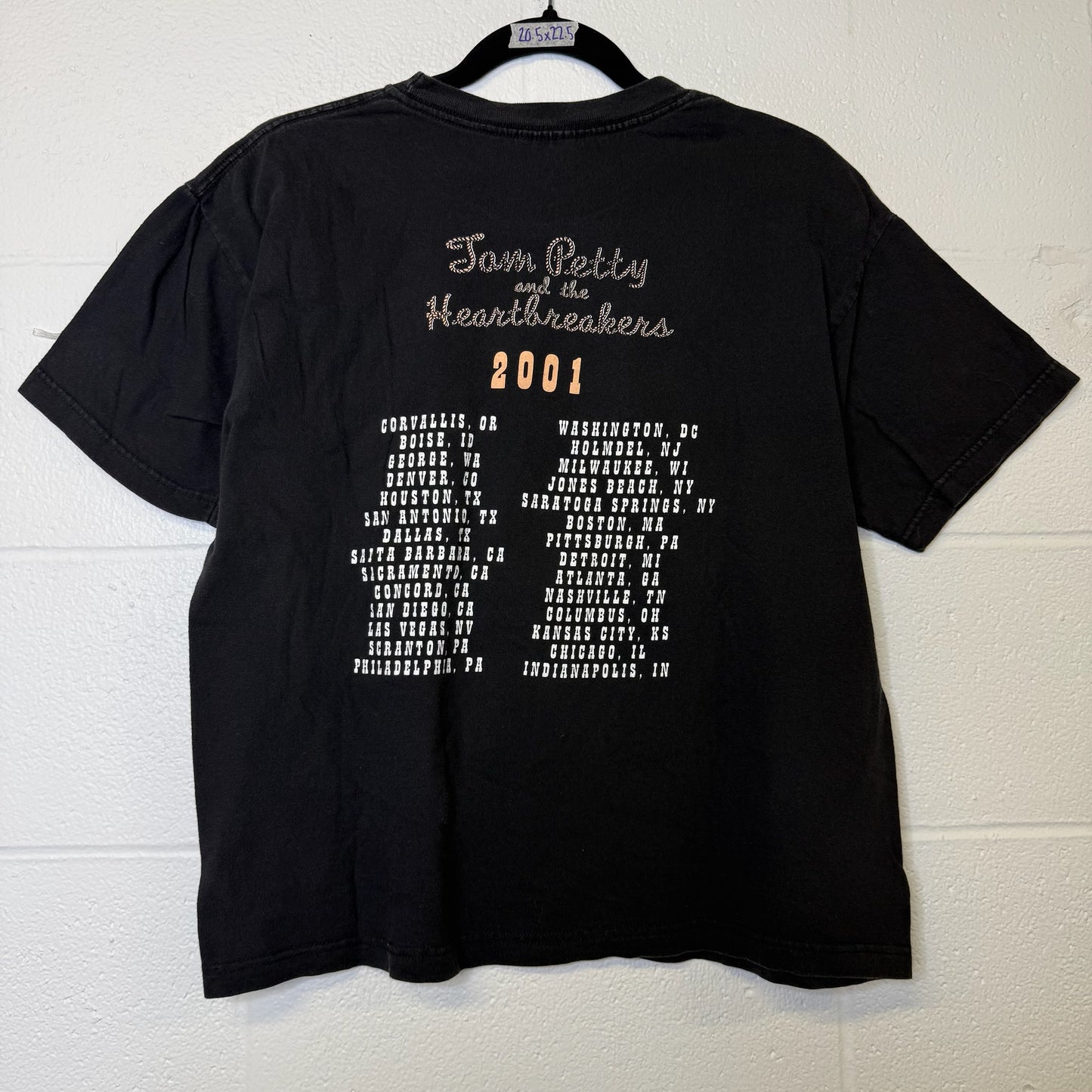 2001 Tom Petty & The Heartbreakers T-Shirt Sz M