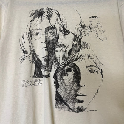1990 Faces Art John Lennon T-shirt Sz L (B1765)