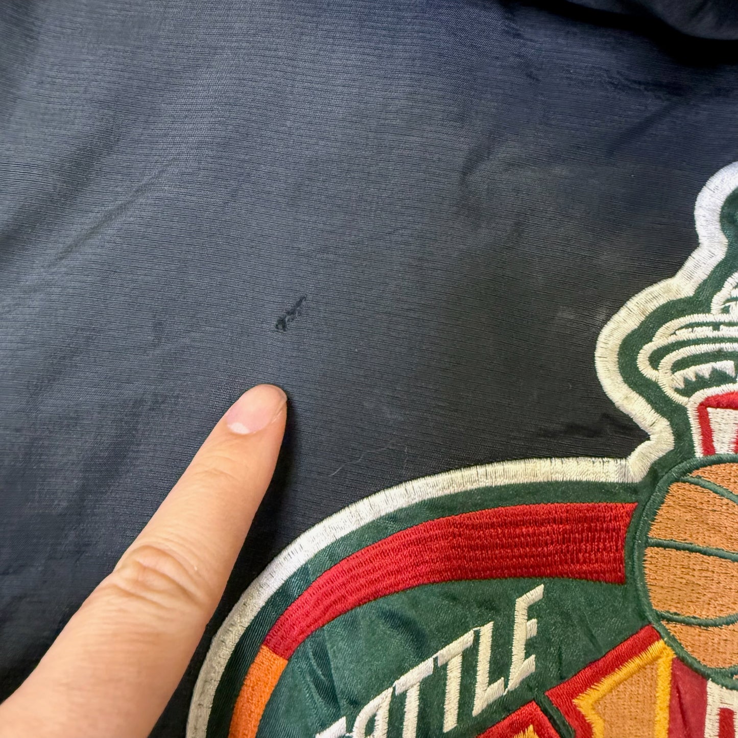 90’s Seattle Supersonics NBA Starter Jacket Sz L (B2489)