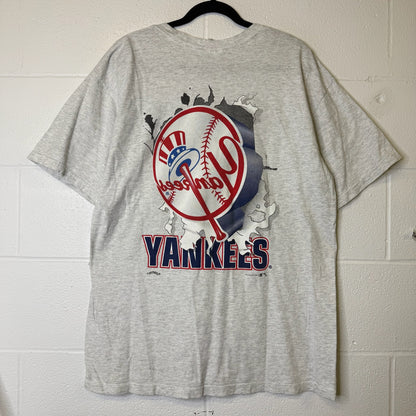 90s New York Yankees Nutmeg Breakthrough MLB T-Shirt Sz XL (B2829)