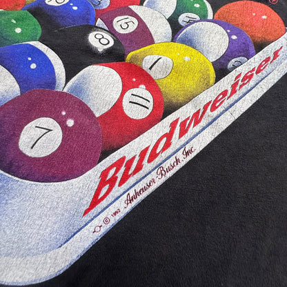 1992 Budweiser Billiard T-Shirt Sz XL (A3700)