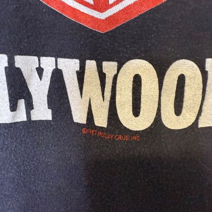 1987 Motley Crue Girls Girls Girls Hollywood Tour T-Shirt Sz M