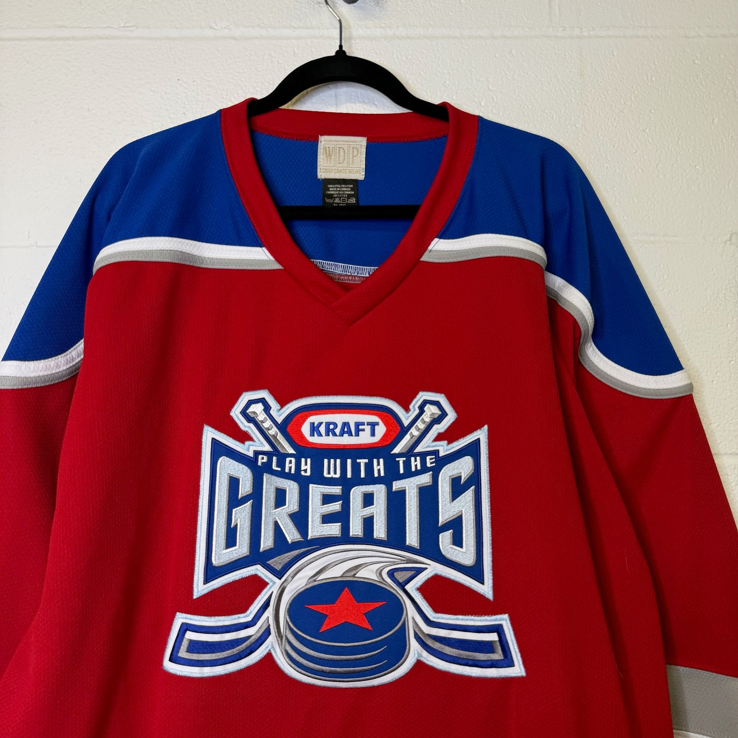 90's Kraft Play w/ The Greats NHL Hockey Jersey Sz XL (B1804)