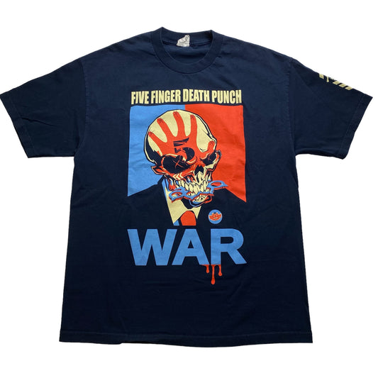 2010 Five Finger Death Punch Tour T-Shirt Sz XL (A4522)