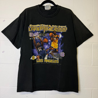 90's LA Lakers Kobe Bryant NBA T-Shirt Sz L (B2577)
