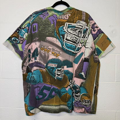 90s New York Giants NFL AOP T-shirt (B2312)