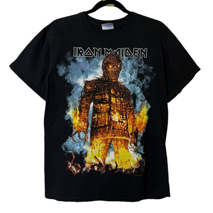 2010 Iron Maiden Wicker Man Tour T-Shirt Sz M (B1721)