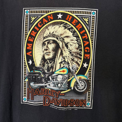 1992 Harley Davidson American Heritage 3D Emblem T-Shirt Sz L