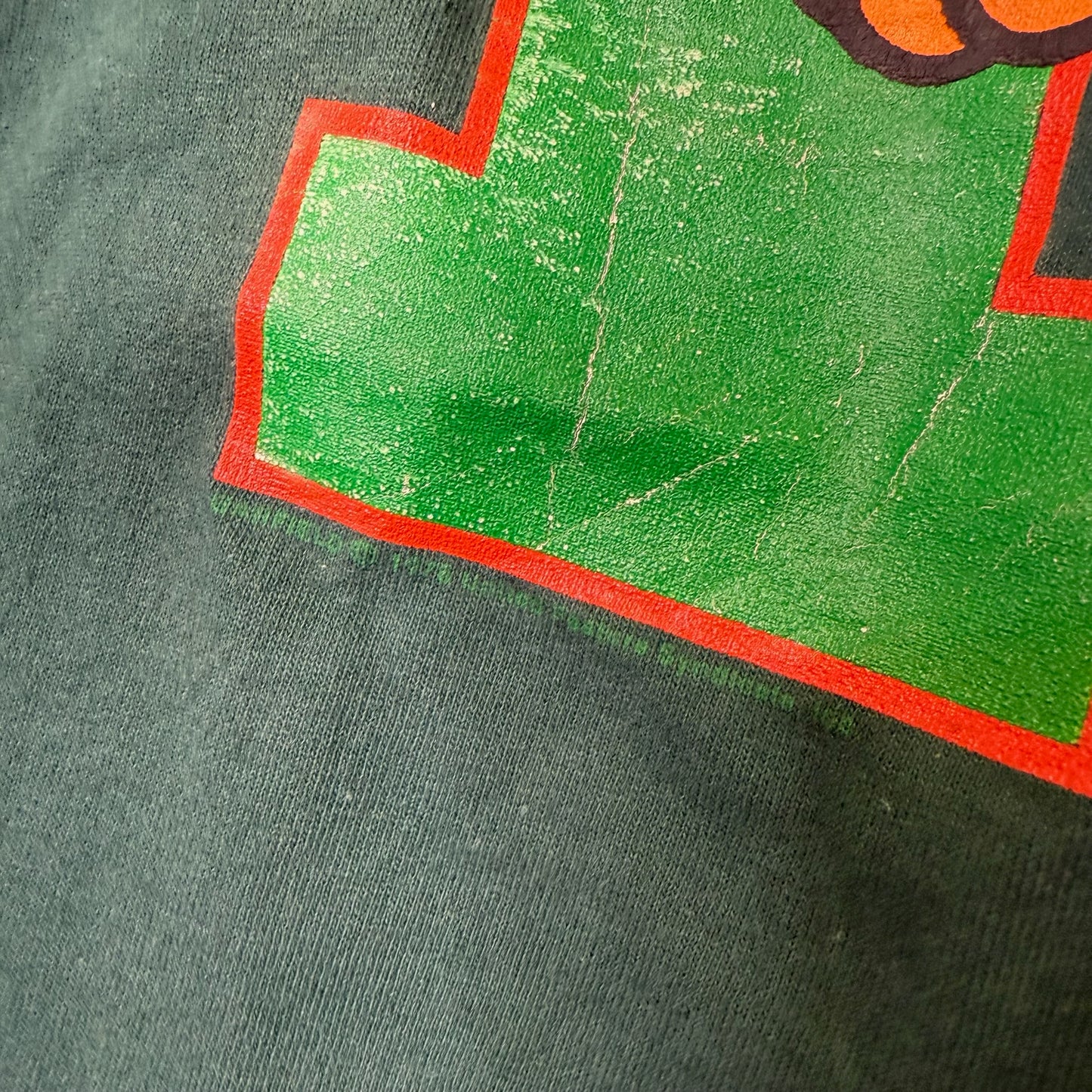 90's Garfield Miami Hurricanes NCAA T-shirt Sz XL (B1622)