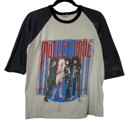1986 Motley Crue Band Raglan T-Shirt Sz M