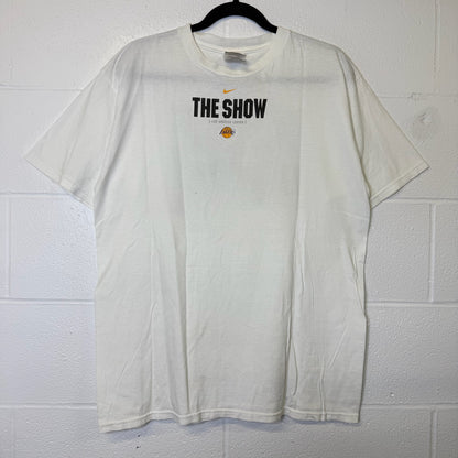 90s "The Show" Kobe Bryant Nike LA Lakers NBA T-Shirt Sz M (B2867)
