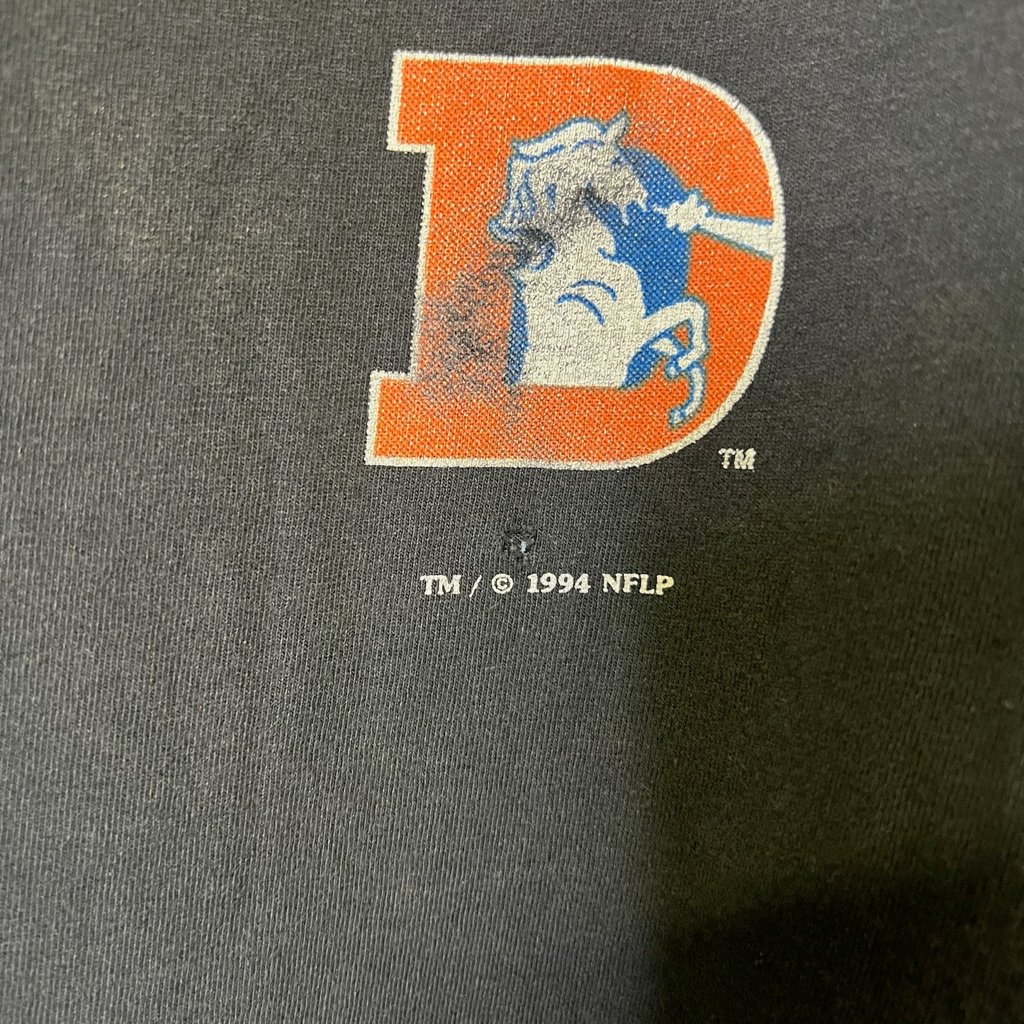 1994 Denver Broncos Nutmeg NFL T-shirt Sz XL (B2430)