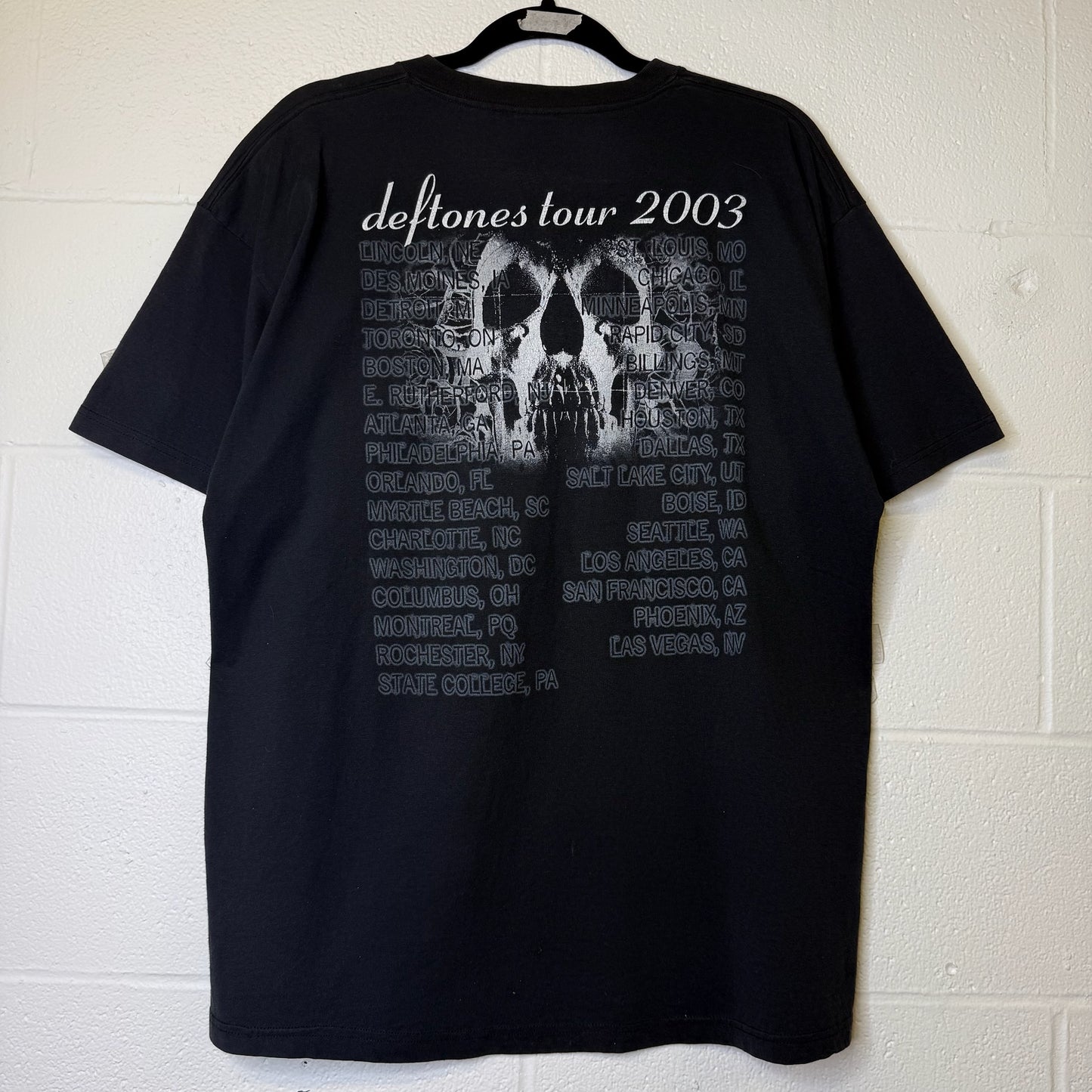 2003 Deftones Self Titled Tour T-Shirt Sz XL (B2643)