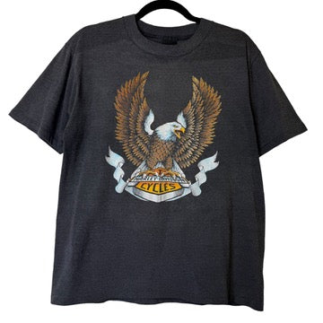 90's Harley Davidson North Dakota Eagle T-Shirt (B1993)