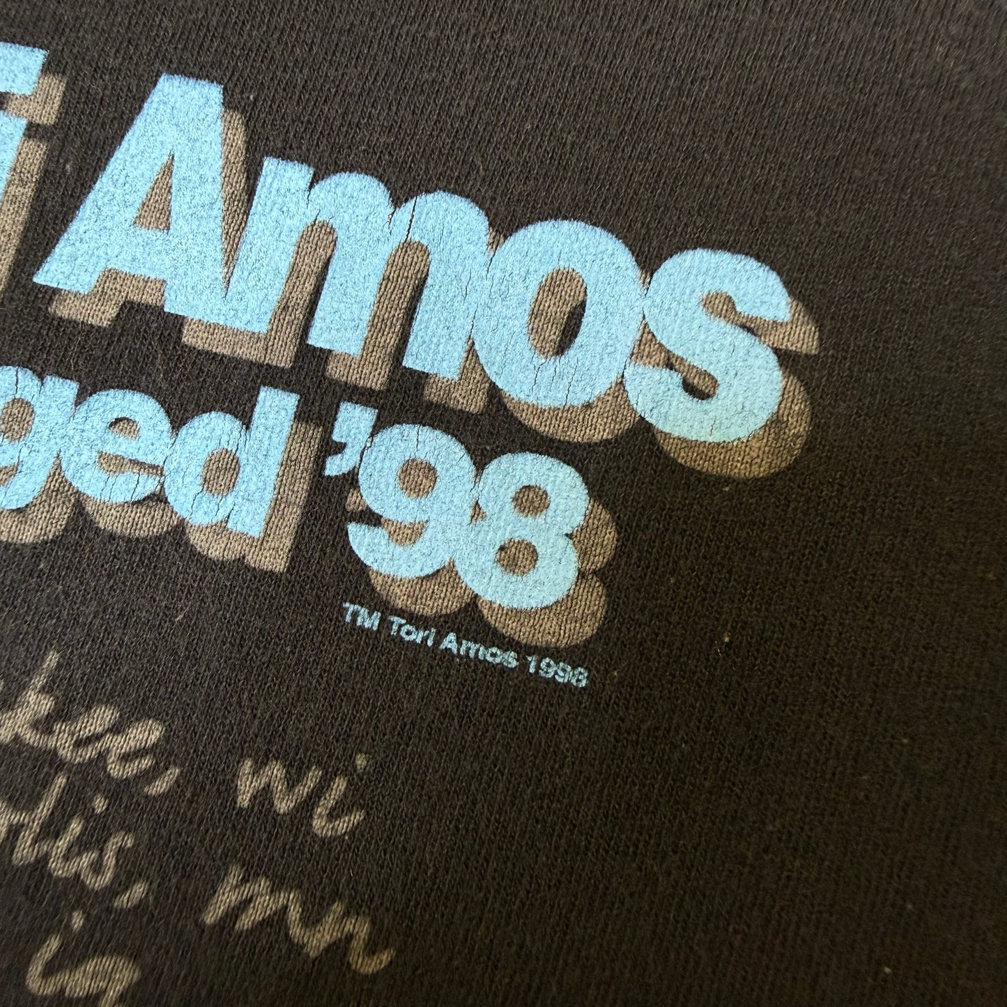 1998 Tori Amos Plugged 1998 Tour T-Shirt Sz XL (B2894)