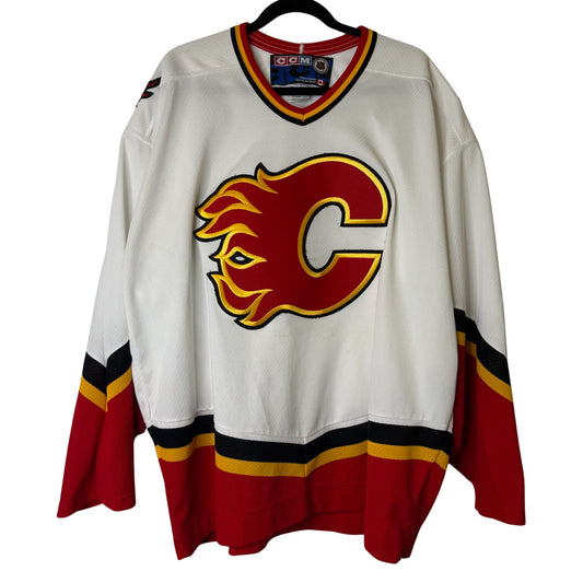 2000s Calgary Flames CCM Hockey NHL Jersey Sz XXL (B2402)