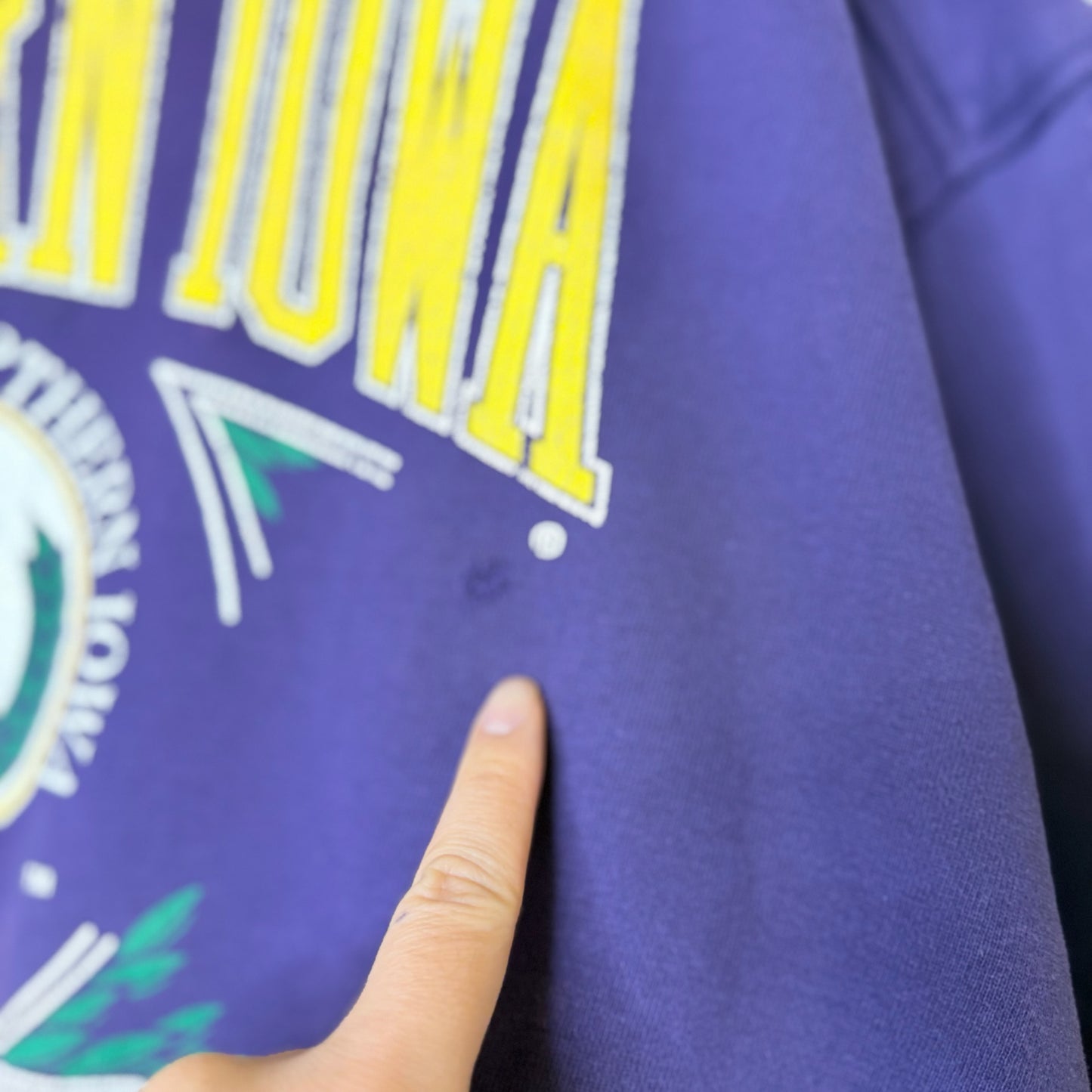 90s Northern Iowa Panthers College Crewneck Sz XL (B1514)