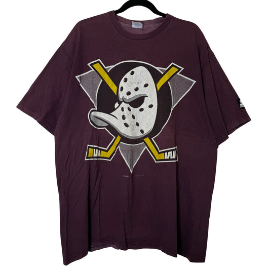 90's Mighty Ducks Starter NHL T-Shirt Sz XL (B2908)