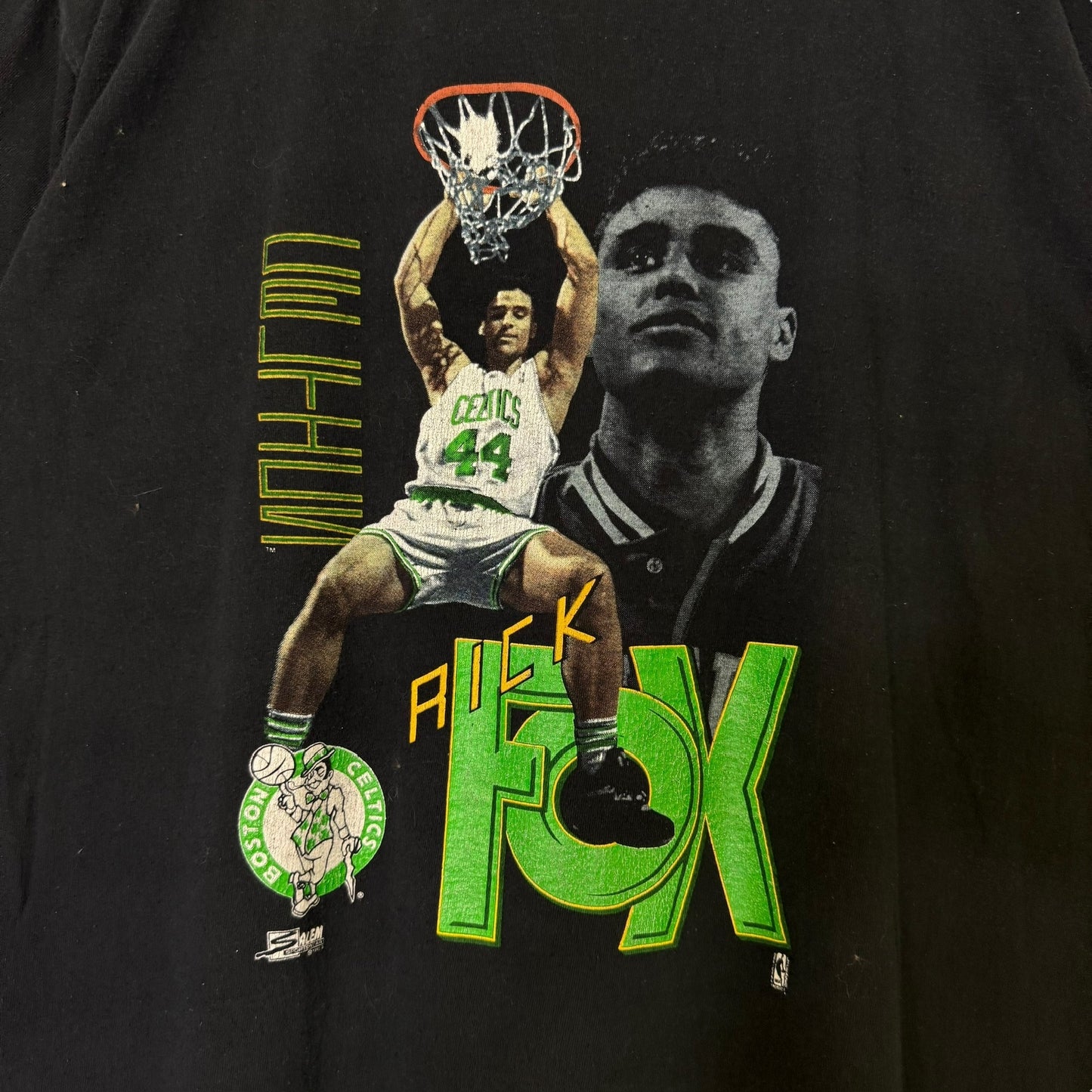 1992 Rick Fox Boston Celtics Salem T-Shirt Sz XL