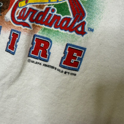 1998 Mark McGwire MLB Starter T-shirt Sz L (B1668)