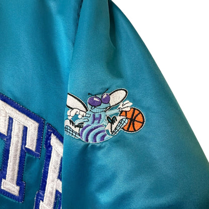 90's Charlotte Hornets NBA Starter Satin Jacket Sz M